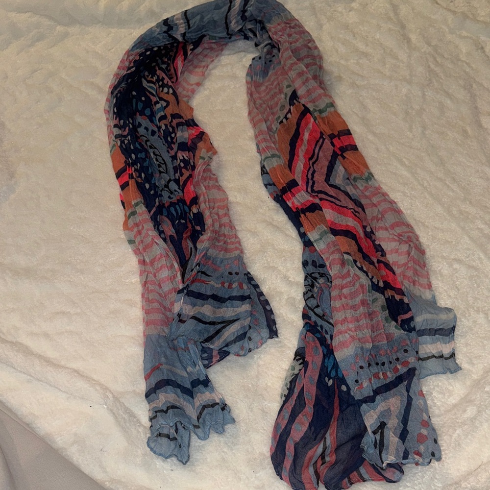 Colorful Patterned Women's Scarf